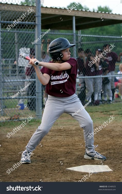 Young Girl Playing Baseball Stock Photo 6348925 Shutterstock