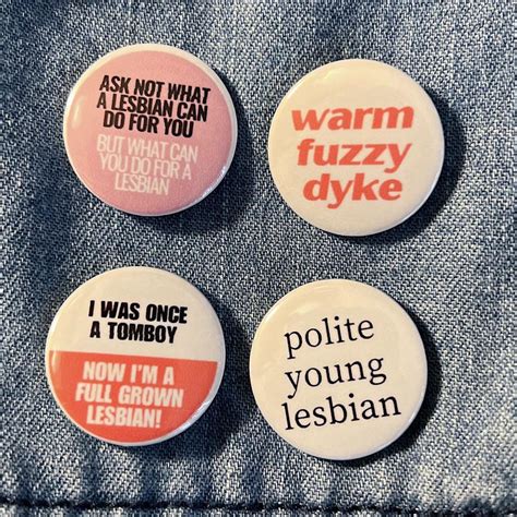 Some Buttons I Made This Week Lesbian Edition R Ainbow