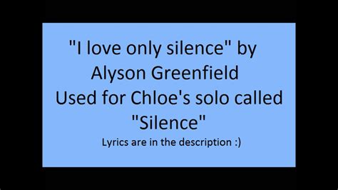 Silence (from dance moms) music + lyrics - YouTube