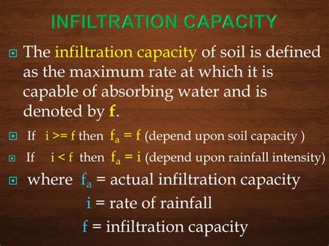 Unit 3 Infiltration Ppt