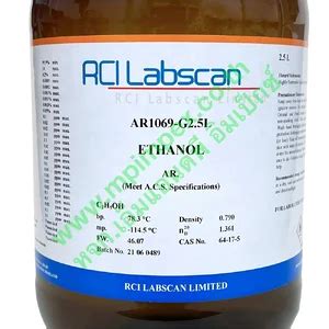 RCI Labscan ETHANOL ABSOLUTE 99 9 AR ACS 2 5 ลตร 4 ลตร M P