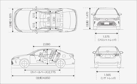 2017 Toyota Camry Length