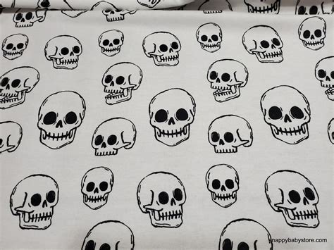 Flannel Fabric Skulls By The Yard 100 Cotton Flannel Etsy