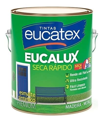 Tinta Esmalte Sintetico Eucalux Branco Fosco 3 6 L Parcelamento Sem Juros