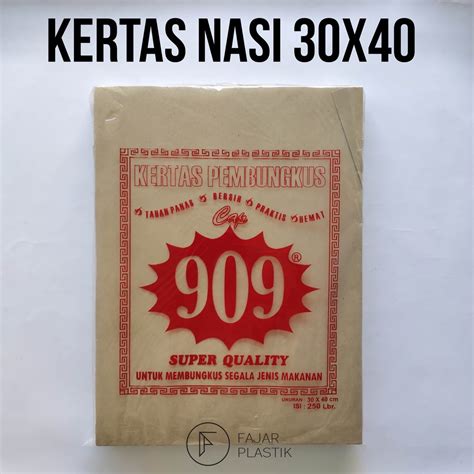 Jual Kertas Nasi Kertas Nasi Coklat Kertas Nasi Warteg Bungkus Nasi