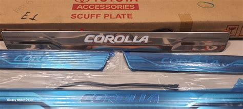 Kit Soleira Ilumindas Da Porta Toyota Corolla 14 19 Genuina Carros