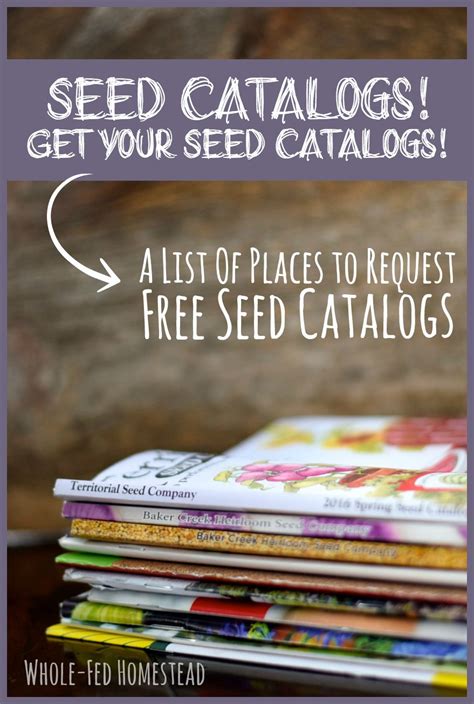 Seed Catalogs! Get Your Seed Catalogs! A List of Places to Request Free ...