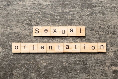 Sexual Orientation Word Written On Wood Block Sexual Orientation Text