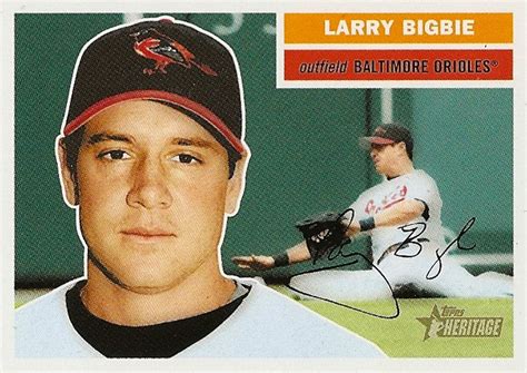 Orioles Card O The Day Larry Bigbie 2005 Topps Heritage 94