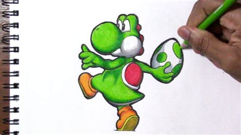 How To Draw Yoshi Easy Drawing Tutorial Youtube Otosection