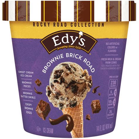 Edy S Rocky Road Collection Brownie Brick Road Ice Cream Fl Oz