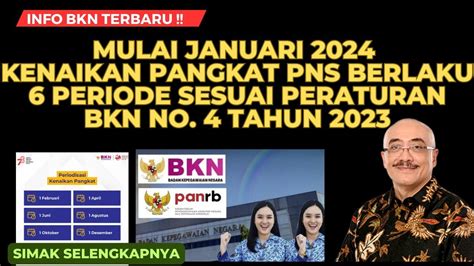 Mulai Januari 2024 Kenaikan Pangkat PNS Berlaku 6 Periode Sesuai