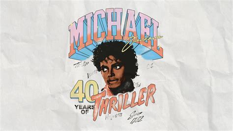 ‘Thriller 40’ Official Apparel Released In New Collection - Thriller 40