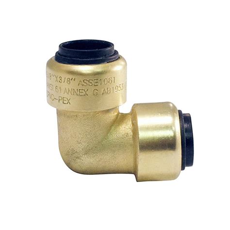 Tectite 3 8 In Brass Push To Connect 90 Degree Elbow Fitting FSBE38