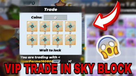 The Best Vip Trade In Sky Block Blockman Go🤯😯 Youtube