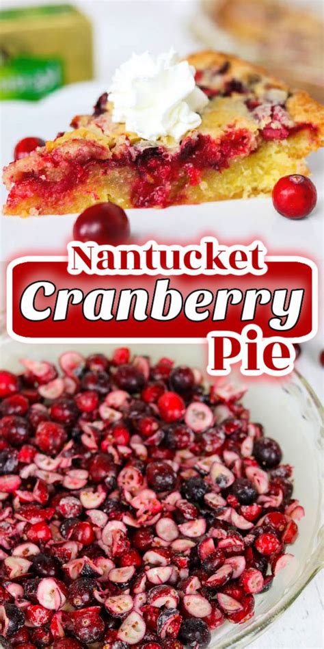 Irresistible Crustless Nantucket Cranberry Pie Recipe