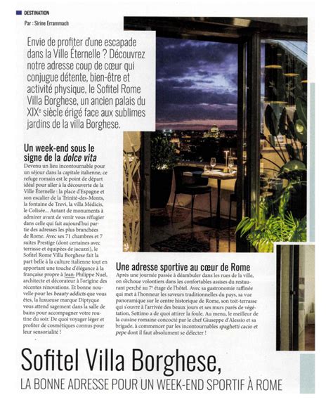 Sofitel Rome Villa Borghese Votre Beaut Jean Philippe Nuel