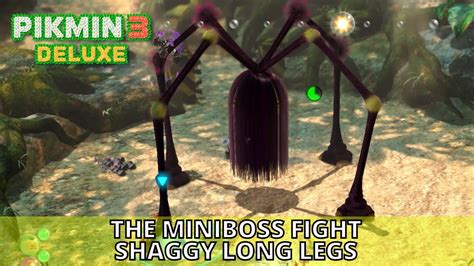 Pikmin 3 Deluxe How To Defeat Miniboss SHAGGY LONG LEGS Uncut