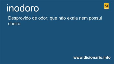 O Que Significa Inodora - Significado de Inodoro