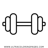 Dumbbell Coloring Page Ultra Coloring Pages