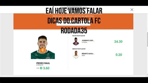 Dicas Cartola Fc Rodada Youtube