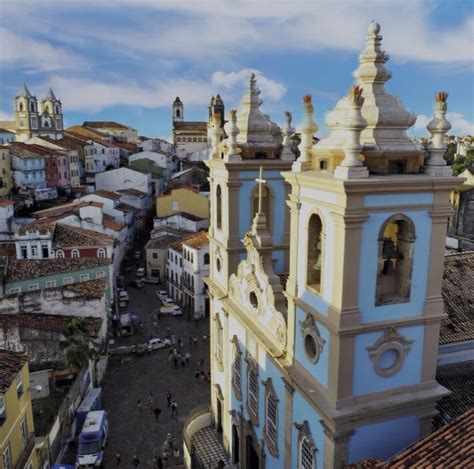 Igreja De Nossa Senhora Do Ros Rio Dos Pretos Pelourinho Dia E Noite