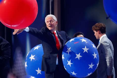 Hillary and Bill Clinton See Balloons, Respond With Childlike Glee