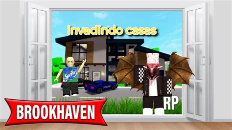 Roblox Invadindo Casas No Brookhaven Rp Youtube