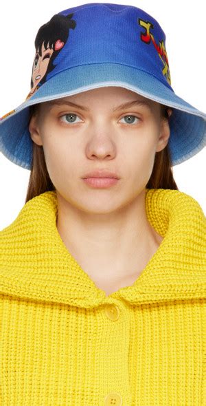 Jw Anderson Blue Run Hany Edition Bucket Hat