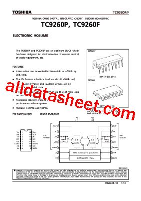 TC9260F Datasheet PDF Toshiba Semiconductor