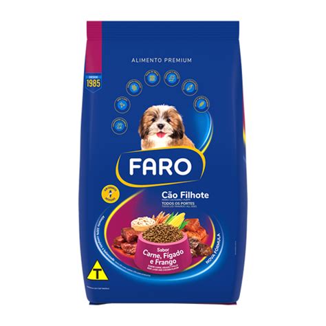 FARO CÃO FILHOTE SABOR CARNE FÍGADO E FRANGO Faro Experiência que