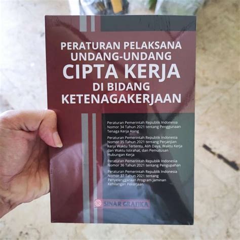 Jual Buku Peraturan Pelaksanaan Uu Cipta Kerja Di Bidang