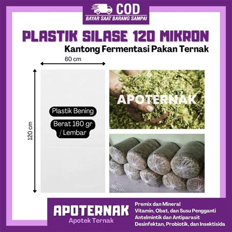 Jual Plastik Silase 120 Mikron 120x60cm Plastik Wadah Pakan