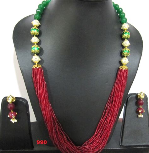 Multi Color Beaded Necklace Set बडड नकलस सट मनक क हर क सट