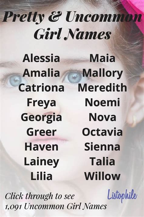 Latest uncommon girl names – Artofit