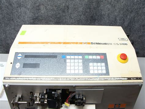 Schleuniger CS 9100 Wire Cut Strip Machine W Manual PARTS OR