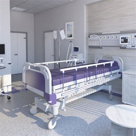 Hospital Patient Ward Room 1 3D Model - TurboSquid 2012620