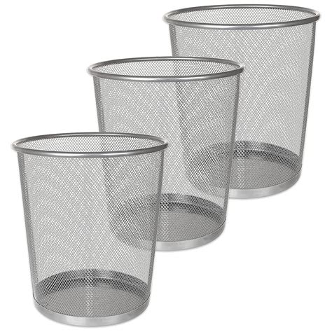 Buy Ahuntter Pack Mesh Waste Paper Bin Litres Metal Waste Basket