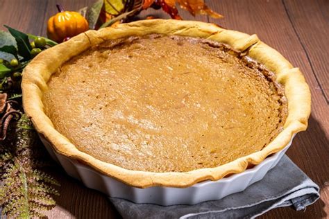 Premium Photo Homemade Pumpkin Pie