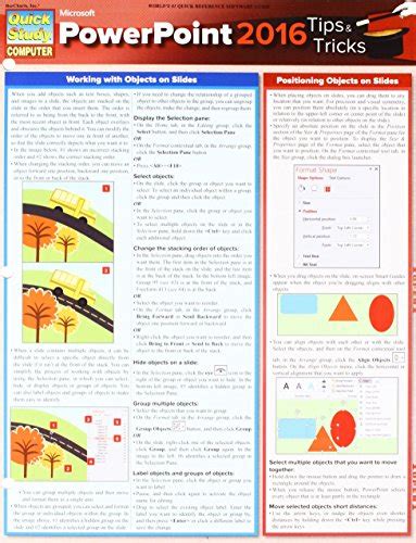 Buy Microsoft Powerpoint Tips Tricks Quick Study Computer Book