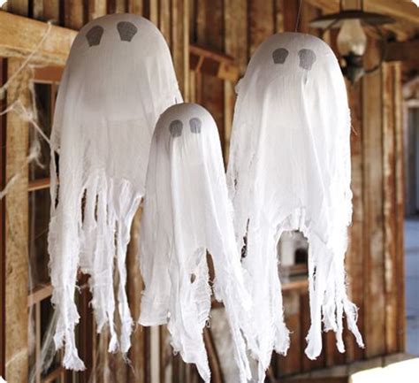 Not So Spooky Hanging Ghosts Halloween Hanging Ghost Halloween Ghost Decorations Halloween House