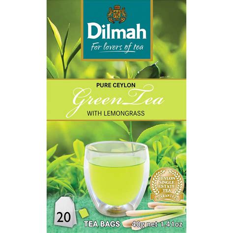 Dilmah Green Tea Lemongrass Pk Woolworths