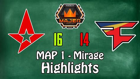 Astralis Vs FaZe Mirage Map1 Highlights FACEIT Major London 2018