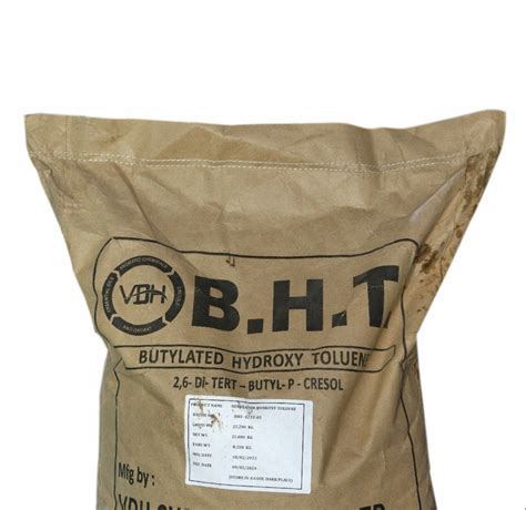 Butylated Hydroxy Toluene Bht For Pharmaceutical Chemicals Kg Bag