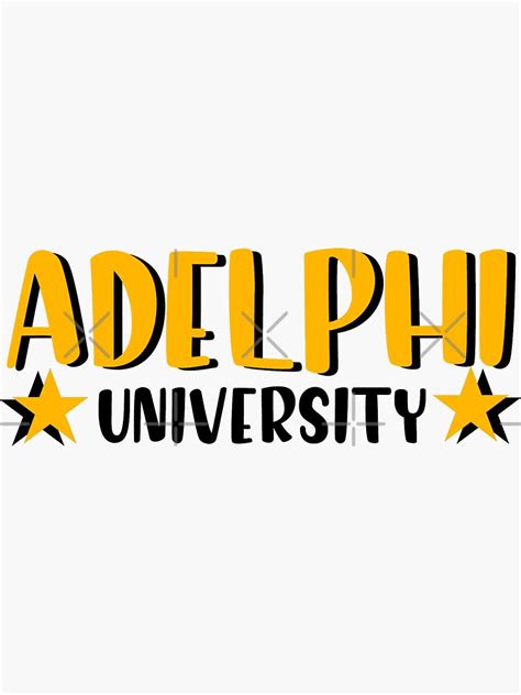 Adelphi University Sticker For Sale By Leilasayan Redbubble