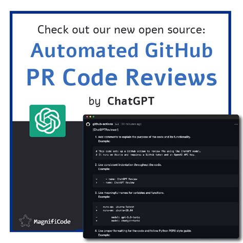 Automated Chatgpt Code Reviewer Maginficode