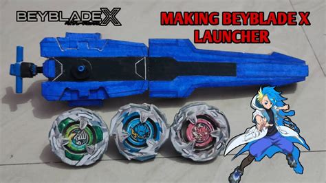 Making Beyblade X Launcher With Cardboard How To Make Beyblade X