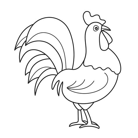 Cartoon rooster icon 4398029 Vector Art at Vecteezy