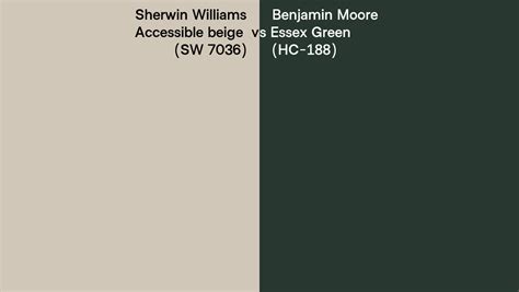 Sherwin Williams Accessible Beige Sw Vs Benjamin Moore Essex