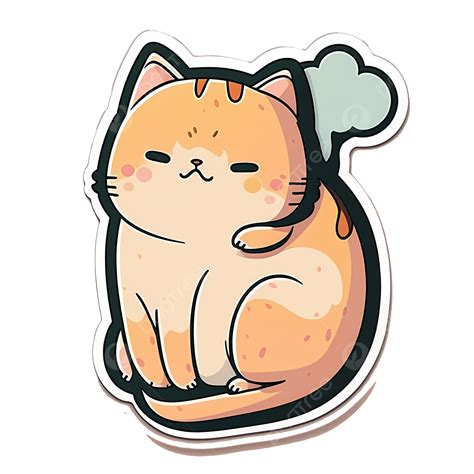 Gatinho Gato Dos Desenhos Animados Adesivo Gatinho Fofo Png Gatinha Gato De Desenho Animado